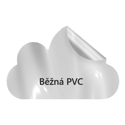 PVC samolepky pro krátkodobé použití.